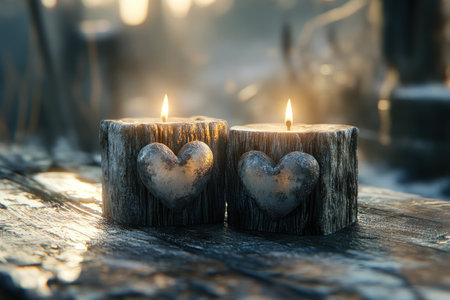 Find the perfect Valentine's Day gift! Imagine a romantic scene: elegant packaging, flickering candlelight, and a heartfelt present radiating intimacy and love Inspire unforgettable memories with unique expressions of affection for your loved one Ideal for Valentine's cards and romantic promotions AI Generativeの素材