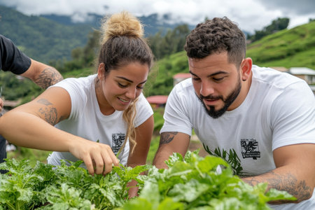 Join our Community Tree Planting Day! Help protect biodiverse rainforests through green tourism and conservation Volunteer alongside others to plant trees in lush ecosystems, supporting sustainable ecotourism and local communities Witness the positive impact of collaborative conservation efforts and safeguard biodiversity for a greener future AI Generativeの素材