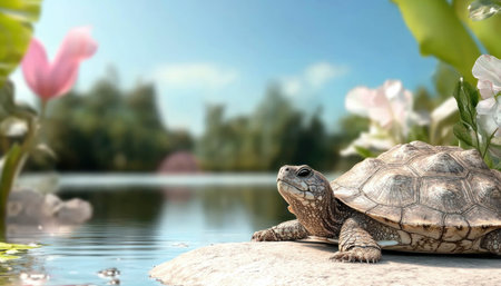 Witness the breathtaking annual migration of turtles and reptiles through stunning wetland ecosystems Explore their survival, resilience, and the delicate balance of nature Discover diverse species in captivating imagery, highlighting conservation efforts to protect these vulnerable creatures for future generations AI Generativeの素材