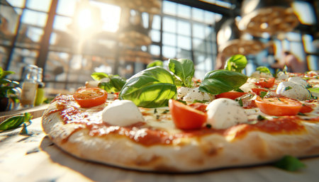 Embrace the art of homemade Italian pizza This recipe, bursting with fresh herbs and vibrant ingredients, brings rustic charm to your blog Learn to craft the perfect pizza from scratch delightful dough, delicious toppings, and authentic flavor It's easy and fun to prepare at home AI Generativeの素材