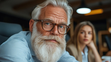 Witness certified leadership professionals strategizing in a boardroom, driving industry development Observe dynamic teamwork, focused discussions, and collaborative planning sessions See engaged professionals sharing ideas, offering a unique glimpse into strategic leadership and focused teams shaping industry innovation AI Generativeの素材