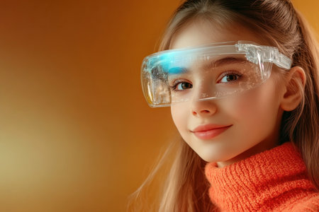 A young innovator, equipped with advanced visualization eyewear, embodies a future entrepreneur leveraging AI and automation This image showcases their tech-savviness and The Innovation Leader's skillset, capturing a moment where today's technology fuels tomorrow's revolutionary visions It's a testament to forward-thinking and the power of embracing innovation AI Generativeの素材