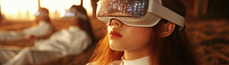 Imagine a classroom where learning leaps into the future! Interactive 3D models and real-time simulations engage students through virtual reality This immersive environment fosters collaboration, critical thinking, and digital literacy, transforming education into an exciting and impactful experience Explore immersive learning now! AI Generativeの素材