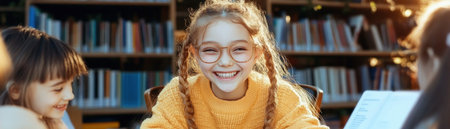 Experience an engaging Virtual Education Webinar! Witness happy students learning actively through dynamic, modern methodologies Explore interactive approaches and innovative strategies, redefining education for the digital age Gain valuable skills and discover how to enhance learning Join us to learn more! AI Generativeの素材