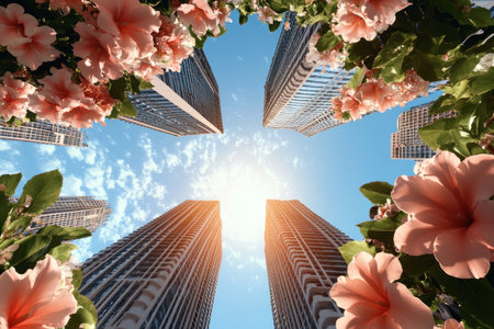 Step into resilient, futuristic cities where energy-absorbing skyscrapers defy extreme weather AI-regulated weather-proofing and smart flood control seamlessly integrate into architectural designs, promoting sustainable urban living Discover innovative infrastructure fusing nature and cutting-edge engineering, creating safe, beautiful, and environmentally harmonious cities for future generations AI Generativeの素材