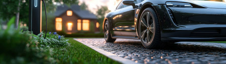 Step into the future with our solar-powered EV charging station, seamlessly blending into a sustainable urban environment Witness the harmony of renewable energy and modern green technology, fueling a cleaner tomorrow Embrace eco-friendly transportation, reducing emissions and promoting a healthier planet Experience convenient, efficient EV charging with sustainable energy in AI Generativeの素材