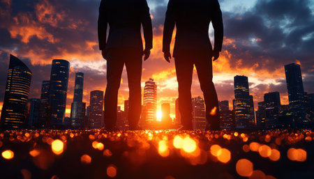 Strategic business professionals drive corporate growth through insightful risk management, sharp corporate analysis, and precise decision-making Navigating challenges with proactive measures and ethical governance, they foster resilient strategies for sustainable development in a dynamic economic climate These leaders build stakeholder value, ensuring success and innovation through meticulous analysis and proactive AI Generativeの素材