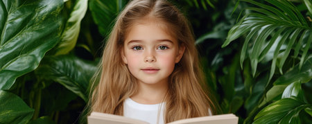 A young child's joyful language journey unfolds through interactive storytelling, merging culture and communication This captivating image highlights the delight of linguistic exploration and early education Ideal for articles on bilingualism, child development, and innovative teaching Discover the power of narrative in language acquisition, promoting global citizenship and the importance AI Generativeの素材