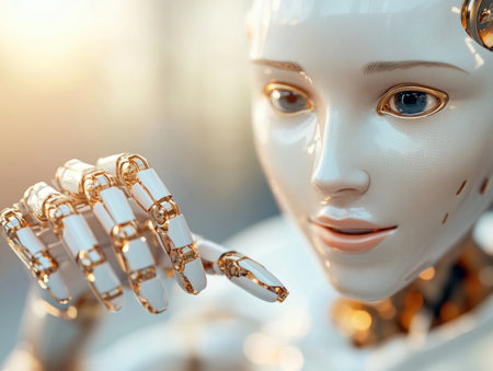 Revolutionize your business with intelligent robotic assistants! Optimize workflows, enhance productivity, and boost profits through AI-powered automation Streamline operations, reduce costs, and achieve unprecedented scalability From customer service to data analysis, these smart machines transform your workplace, unlocking new levels of success Embrace the future and stay ahead of the AI Generativeの素材