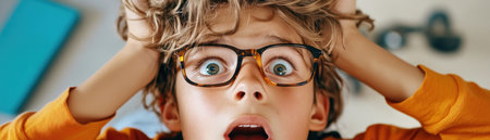 This image depicts anxious children overwhelmed by modern pressures It highlights the growing issue of youth anxiety and the search for coping strategies amidst academic, social, and digital demands Discover tips for parents, educators, and mentors to foster resilience, mindfulness, and supportive environments, enabling young people to thrive and find AI Generativeの素材