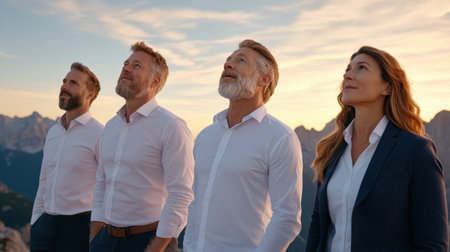 Witness your executive team leverage real-time business intelligence reports on digital screens to fuel data-driven growth Analyze performance metrics, identify key trends, and foster collaboration Unlock productivity through informed decisions based on interactive analytics Empower your team to navigate business intelligence complexities, driving improved performance and achieving outstanding results AI Generativeの素材