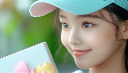 A young woman's face lights up as she unboxes a pet shop delivery This e-commerce order brings joy, revealing curated treats, toys, and essentials The image captures the convenience and satisfaction of modern pet ownership, showcasing her excitement to pamper her beloved animal companion with this delightful online purchase AI Generativeの素材