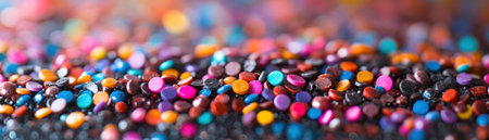 Vibrant plastic pellets symbolize sustainable recycling and manufacturing on a table This image highlights transforming discarded plastics into reusable materials, promoting a circular economy Witness the colorful transformation as we redefine waste management through advanced technologies and responsible manufacturing Embrace innovation and sustainability, building a cleaner, greener future Let's build AI Generativeの素材