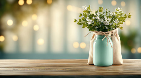 Embrace a zero-waste lifestyle with this plastic-free set featuring a cotton bag, glass jar, and recycled tableware Promote environmental responsibility and reduce your footprint with reusable alternatives Join the movement towards a cleaner, greener planet and discover how sustainable swaps improve your quality of living, creating an eco-conscious home for AI Generativeの素材