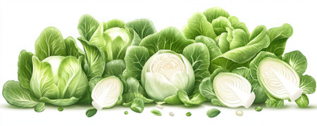 Experience farm-to-table freshness with this image of nutritious bok choy, roots intact, a symbol of wholesome eating Discover its crisp texture and health benefits, perfect for stir-fries and salads Embrace locally sourced greens, elevate your meals, and support sustainable farming Enjoy the true essence of farm-fresh eating today AI Generativeの素材