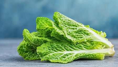 Capture the essence of fresh produce with this stunning lettuce image Dramatic backlighting enhances the delicate texture and intricate details of each leaf, emphasizing its vibrant freshness Perfect for culinary projects, food blogs, advertising, or health-related content, this high-quality photograph adds a touch of natural elegance to any visual campaign AI Generativeの素材