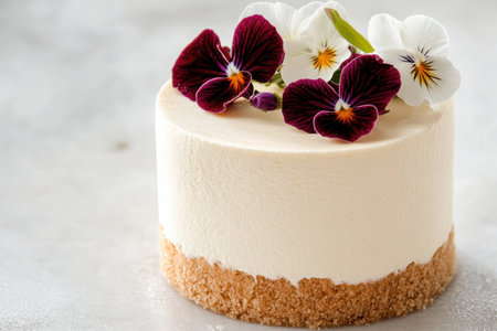 Behold a breathtaking culinary masterpiece! This image showcases a rare exotic delicacy, a meticulously crafted dessert adorned with vibrant edible flowers Bold, contrasting flavors tantalize, promising an unforgettable gastronomic experience This visual feast, perfect as a treat or for a special event, embodies culinary artistry and invites you to indulge AI Generativeの素材