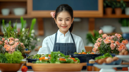 Experience the warmth of a grandmother's kitchen, a haven where family traditions flourish Witness generations crafting cherished dishes with love and care, creating lasting memories through shared meals and passed-down recipes Immerse yourself in the aroma of home-cooked food, where laughter and connection intertwine, celebrating the heart of family and AI Generativeの素材
