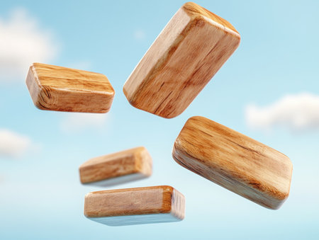Witness your business flourish! Dynamic wooden blocks flipping from "Process" to "Success" symbolize transformative growth Compelling visuals showcase milestones, strategic shifts, and forward momentum Inspire confidence and demonstrate your commitment to excellence with images conveying advancement and accomplishment Visualize your company's positive evolution turning ideas into resounding success AI Generativeの素材