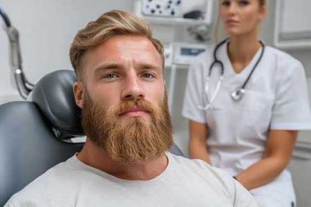 Discover compassionate mental health support in a modern clinic Personalized counseling empowers individuals to overcome challenges and achieve emotional well-being through talk therapy Witness hope, resilience, and recovery on the journey to enhanced mental wellness See a young man actively seeking help and prioritizing his mental health AI Generativeの素材