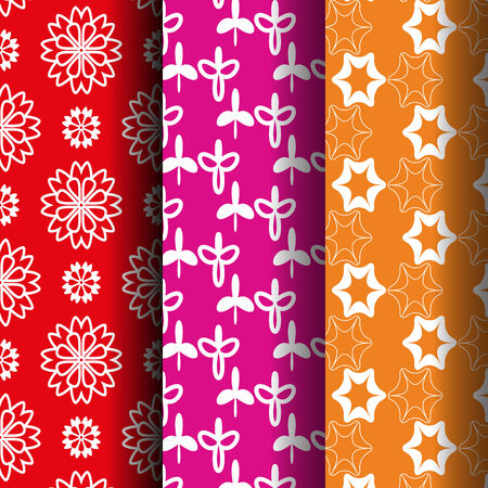 Seamless abstract flower retro style for background pattern in vectorのイラスト素材