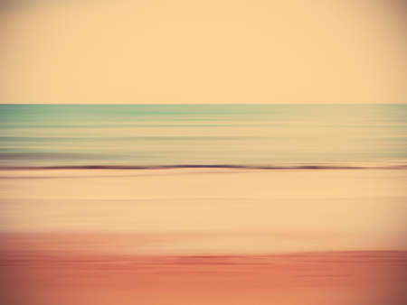 Retro abstract  cloud and sky summer beach. Blurred panning motion.の写真素材