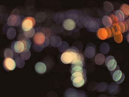 Light bokeh background with vintage filter effect