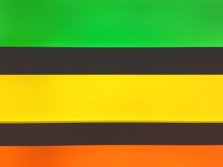 Colorful fluorescent stripes for vintage background. Multicolored neon decoration.の写真素材