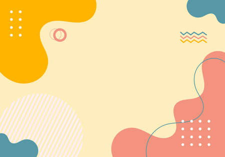 Modern vector collage backgrounds, trendy contemporary designs, pastel colors, good for your...