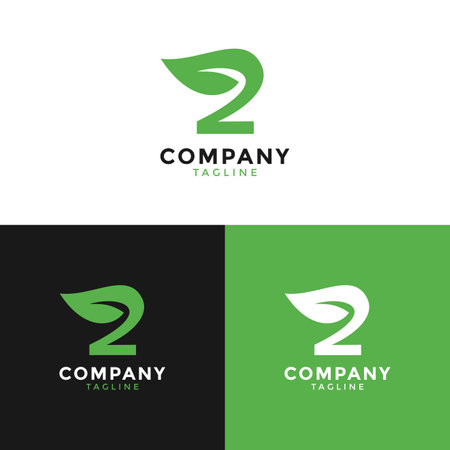 Vector illustration of two leaf logo graphics. Great for your nature business website.のイラスト素材