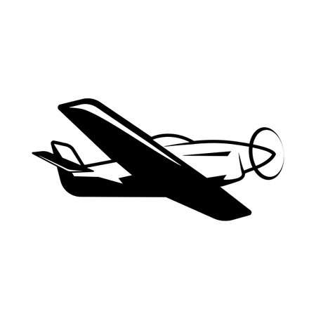 Vintage Airplane Retro Ad Art Illustrationのイラスト素材