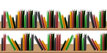 Isolated books over white backgroundのイラスト素材