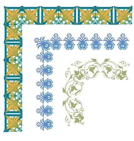 vintage frame design element on a white backgroundのイラスト素材