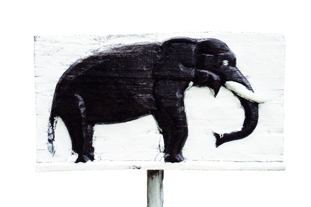 Signs elephant                   の写真素材