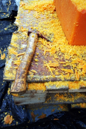 Components carved candles                の写真素材