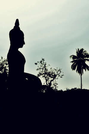 buddha and sunset     の写真素材