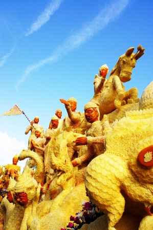 Ubon Candle Festival in Thailand 5の写真素材