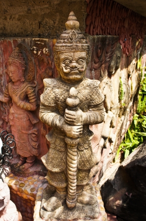 The statue in front of the church 3の写真素材