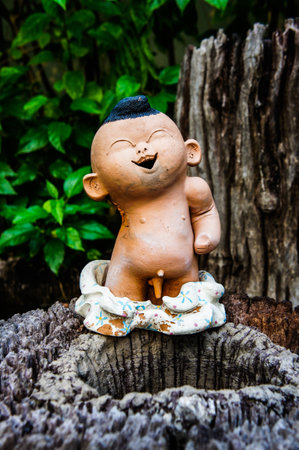 Boy Ceramic dollの写真素材