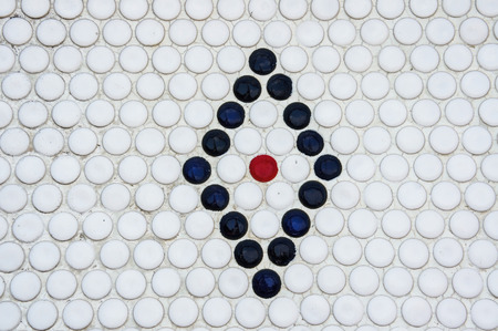 tiled wallの写真素材