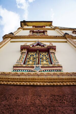 Thai temple windowの写真素材
