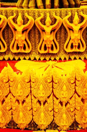 Pattern of candle waxの写真素材