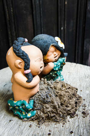 Ceramic dollsの写真素材