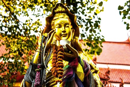 Statue of Guanyinの写真素材