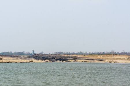 Scenery along the Mekong Riverの写真素材