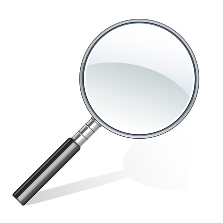 Magnifying glass icon の写真素材
