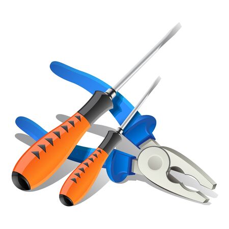 Pliers and Screwdriver tools icon の写真素材