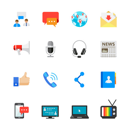 Communication Iconsのイラスト素材
