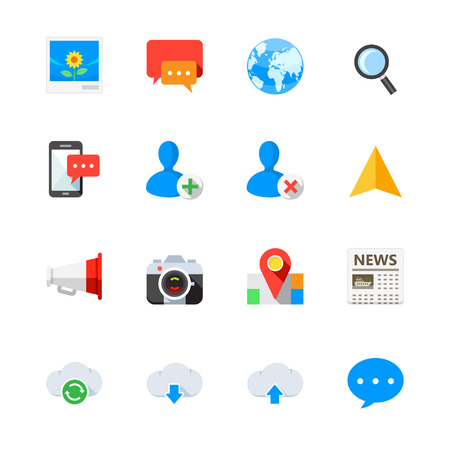 Social Media Iconsのイラスト素材