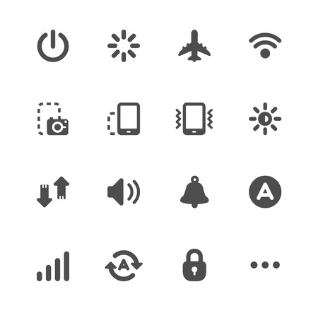 Mobile Phone Icons for applicationのイラスト素材